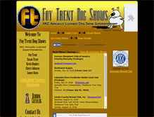 Tablet Screenshot of foytrentdogshows.com